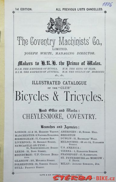 Coventry Machinists Co.  – 1886