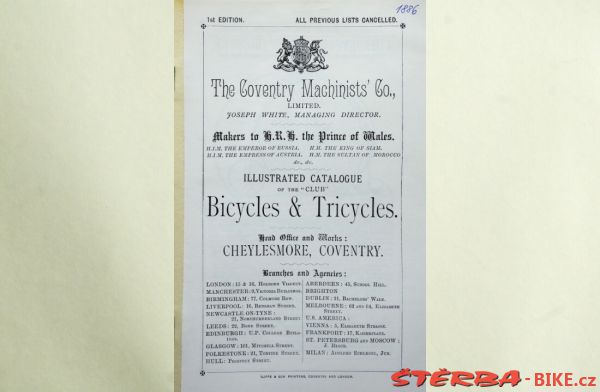 Coventry Machinists Co.  – 1886