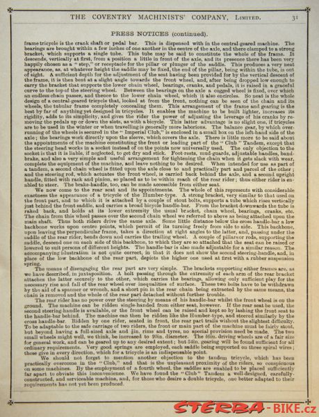 Coventry Machinists Co.  – 1885