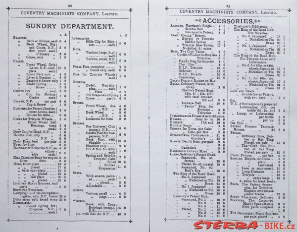 Coventry Machinists Co.  – 1883