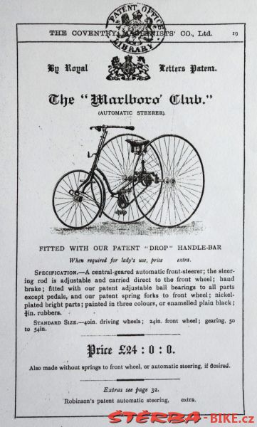 Coventry Machinists Co.  – 1887
