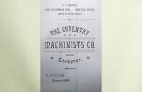 Coventry Machinists Co.  – 1889