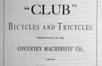 Coventry Machinists Co.  – 1889