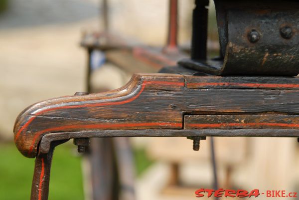 Pedamotive tricycle, Lever-driven machine, Francie c.1855