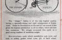 Hard Tire Safety Singer 1888