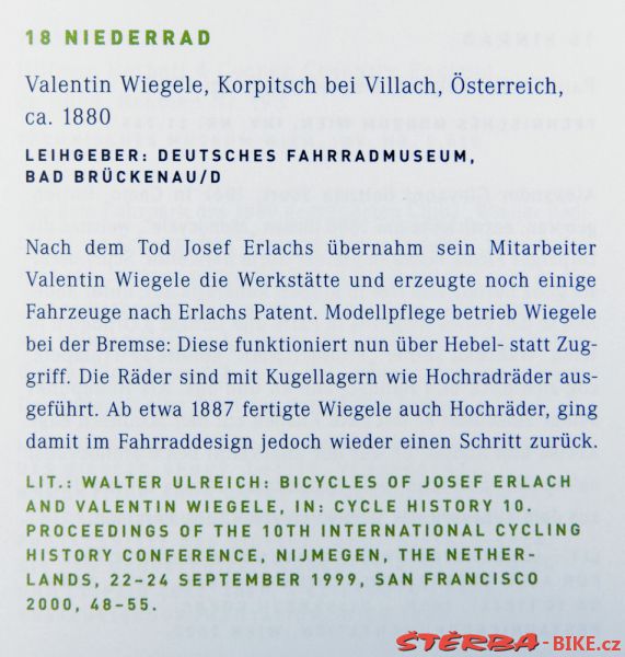 Valentin Wiegele - Deutsche Fahrradmuseum, Bad Brückenau – Německo