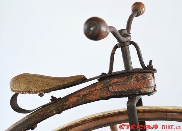 Wooden high wheel, made in France probably  – after a year 1874