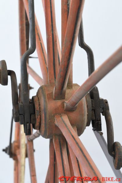 Wooden high wheel, made in France probably  – after a year 1874