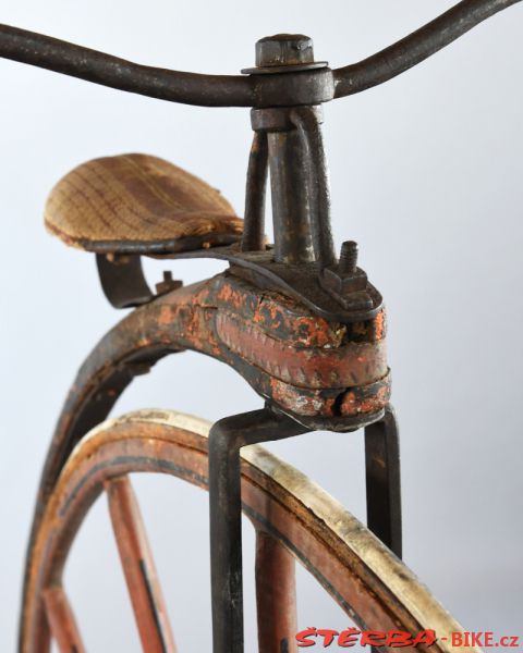 Wooden high wheel, made in France probably  – after a year 1874