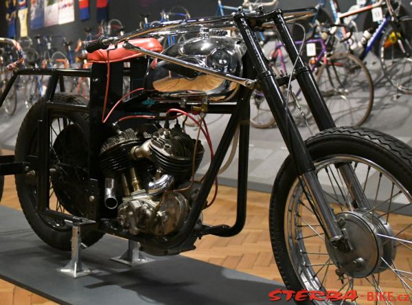 40. A pacing motorcycle, 1961