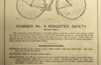 HUMBER & Co.Ltd.,(suspension front fork), England - 1890