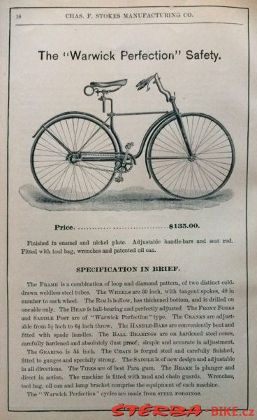 Warwick Perfection Safety, Springfield, MA, USA - 1889