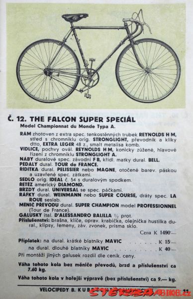 The Falcon Super Speciál, závodní kolo, cca 1940