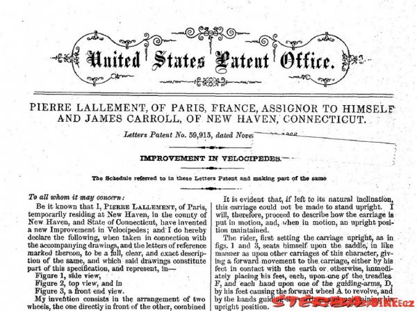 Lallement patent 1866