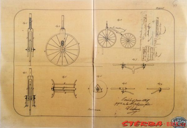 Wire wheels patent 1870