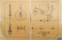 Wire wheels patent 1870
