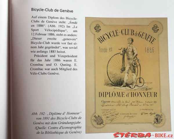 Vélocipèdes in Genève 1869 – 1892