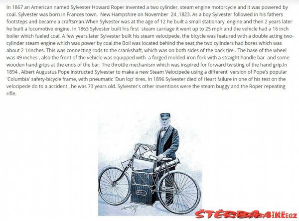 Roper steam velocipede