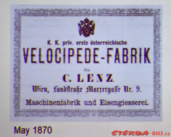 Carl Lenz - Wien, Rakousko 1869/70