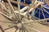 Wooden tricycle barn faind
