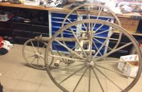 Wooden tricycle barn faind