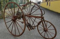 Wooden tricycle for display