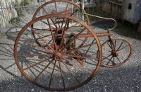 Wooden tricycle for display