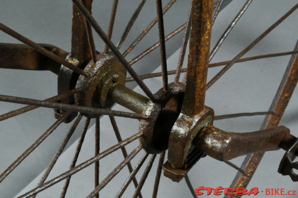 Early high wheel, black smith production, probably France - around 1873