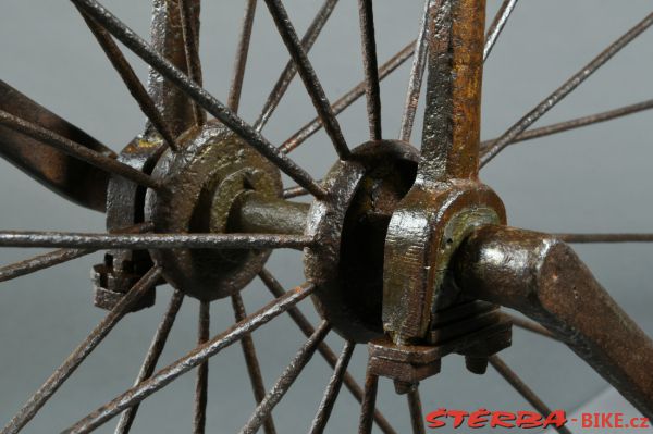 Early high wheel, black smith production, probably France - around 1873