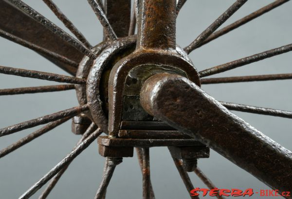 Early high wheel, black smith production, probably France - around 1873