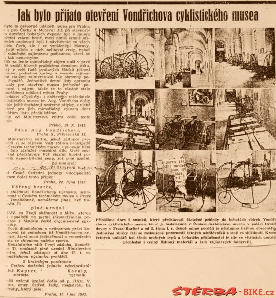 Vondřichova sbírka – 1943