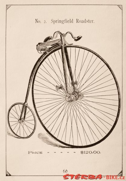 Springfield Roadster, Springfield Bicycle Mnf. Co., Boston, USA – okolo 1889