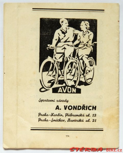 Vondřichs' collection – first catalogue