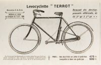 Levocyclette Terrot,, Terrot & Cie, Dijon, France – from 1905 to 1924