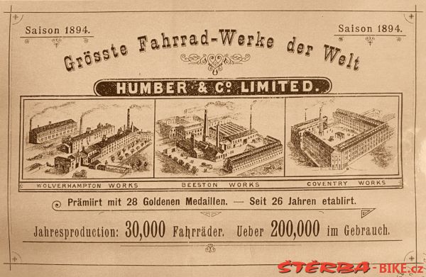 Humber & Co., Ltd. England - 1893/94