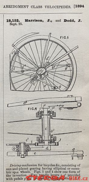 Elliptic Cycle Company, Peterboro - England 1894/5