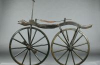 Velocipéde - serpentine wooden frame, c. 1868