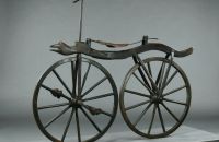 Velocipéde - serpentine wooden frame, c. 1868