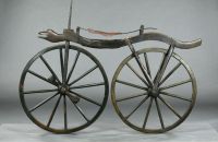Velocipéde - serpentine wooden frame, c. 1868