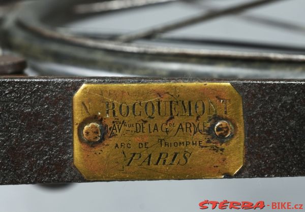 Rocquemont velocipéde, Paris, France c.1869/70