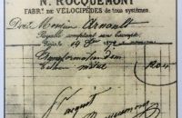 Rocquemont velocipéde, Paris, France c.1869/70