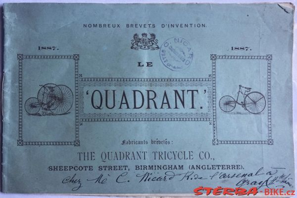 The Quadrant Tricycle catalogue 1885/1887