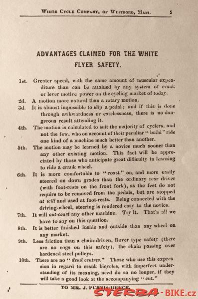 The White Cycle Company catalogue 1889