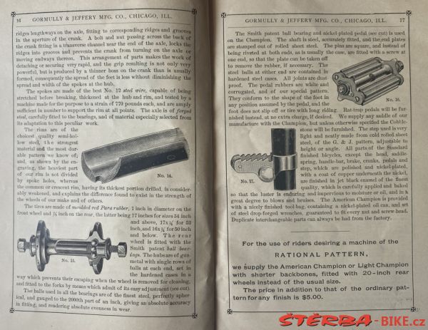 Gormully & Jeffery catalogue 1887/1890