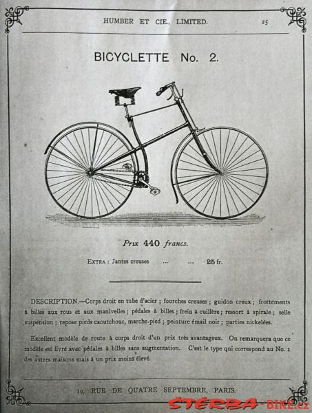Humber Hard Tire Safety, Anglie 1889