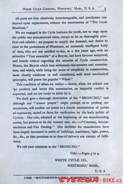The White Cycle Co. catalogue 1890