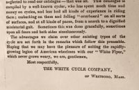 The White Cycle Company catalogue 1889