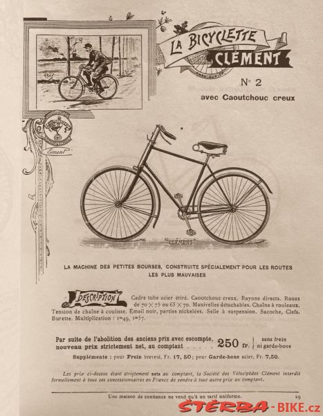Clément & Cie., Hard Tire Safety, France 1895