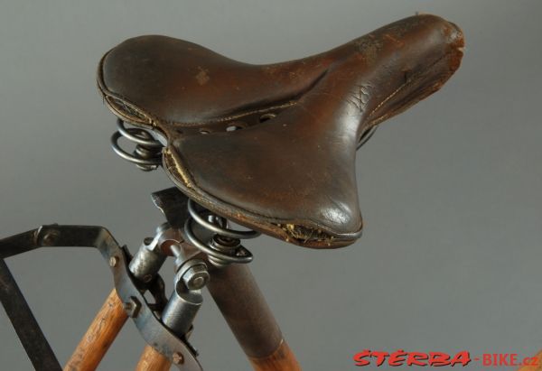 Lady's bicycle with wooden frame, unknown factory, c.1910