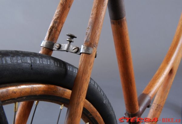 Lady's bicycle with wooden frame, unknown factory, c.1910